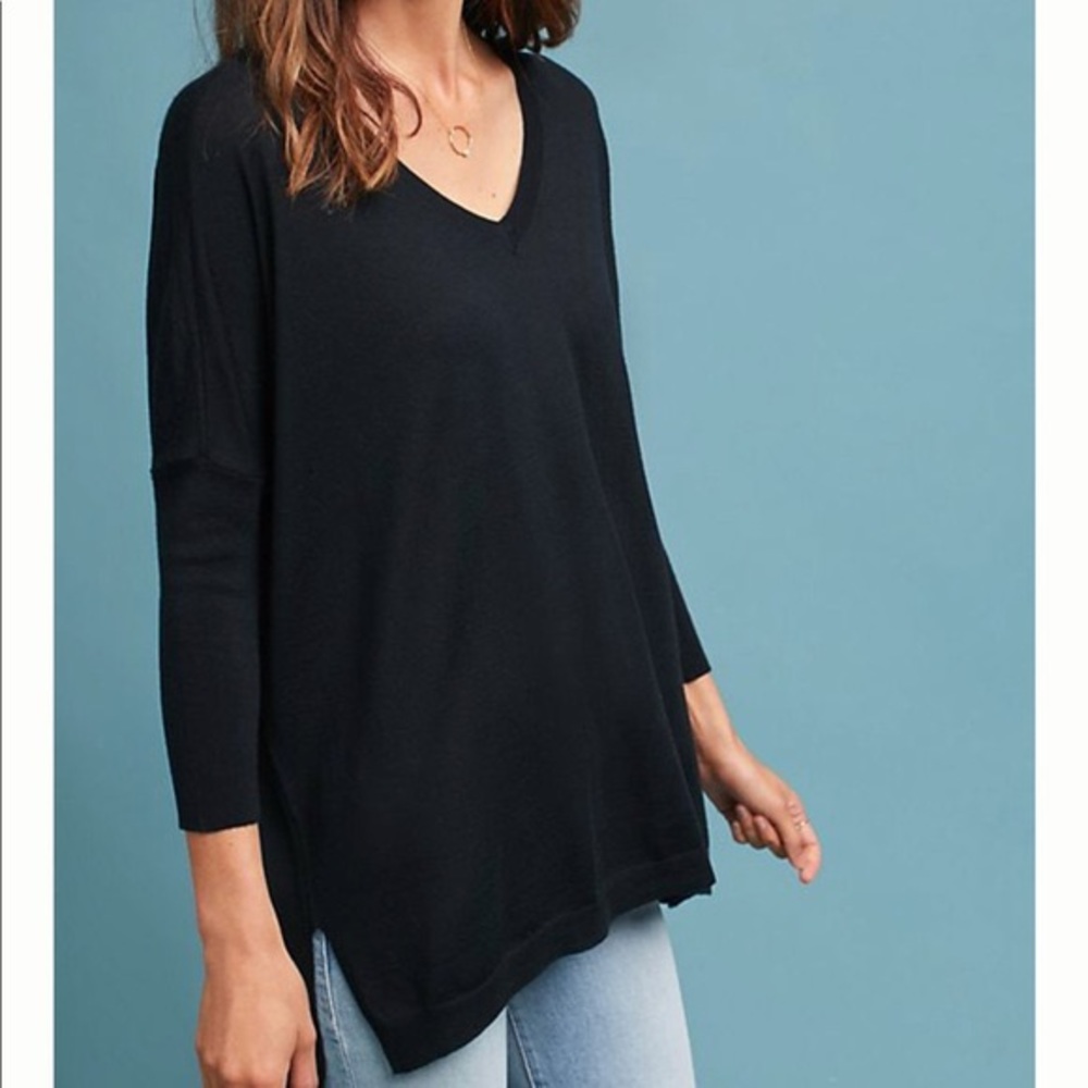 Anthropologie Moth Clare wool tunic sweater
